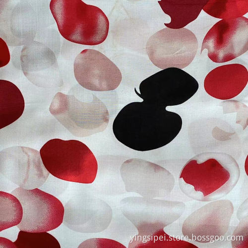 45s 100%Rayon/Viskose bedrucktes Stoff Rayon Challis für Kleid